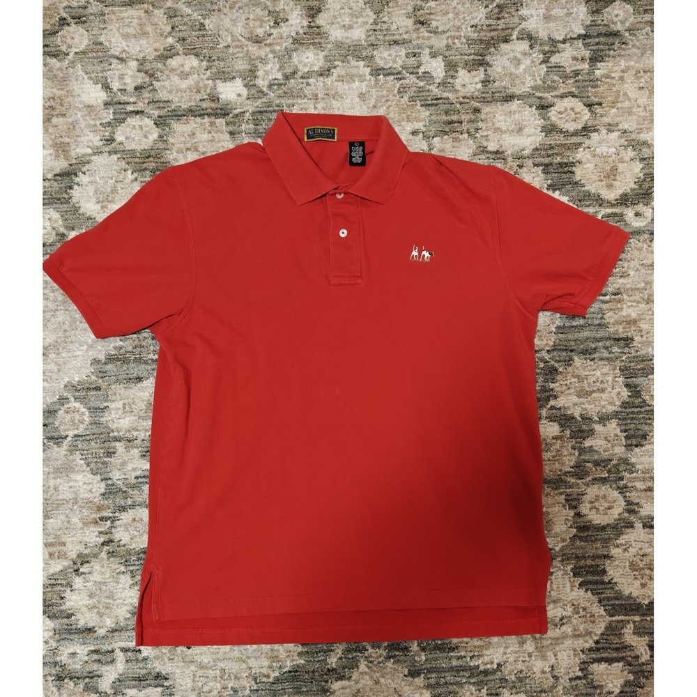 Al Dixon Red polo Shirt size large